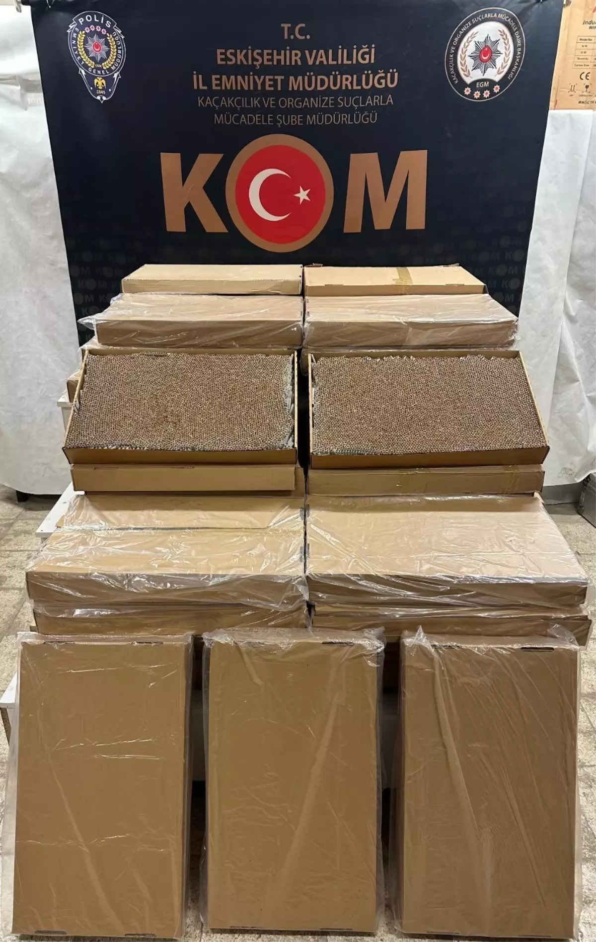 Eskişehir’de 75 Bin Kaçak Sigara Ele Geçirildi