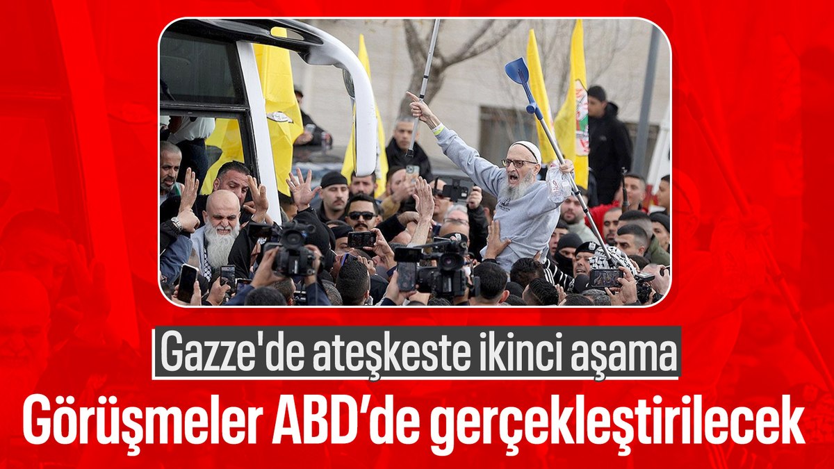Gazze’de ateşkes ve esir takası anlaşmasının ikinci aşaması ABD’de görüşülecek