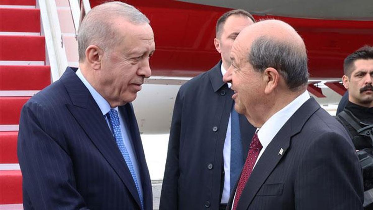SON DAKİKA… Cumhurbaşkanı Erdoğan, KKTC’de: Türkiye ile KKTC kader ortağıdır